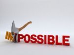 Impossible - Reverse The Direction Stock Photo
