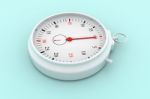 Chrome Stopwatch Isolated On A Isolated Background Stock Photo