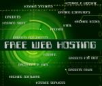 Free Web Hosting Means With Our Compliments And Complimentary Stock Photo