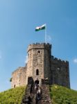 Cardiff, Wales - June 8 : The Keep At Cardiff Castle In Cardiff Stock Photo