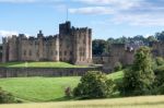 Alnwick, Northumberland/uk - August 18 : View Of The Castle In A Stock Photo