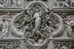 Milan, Italy/europe - February 23 : Detail Of The Main Door At T Stock Photo