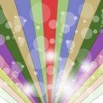 Rays Color Indicates Multicolored Beam And Vibrant Stock Photo