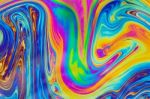 Psychedelic Multicolored Patterns Background. Photo Macro Shot O Stock Photo