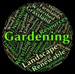 Gardening Word Represents Outdoors Outside And Planting Stock Photo