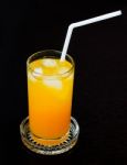 A Glass Of Orange Juice Stock Photo