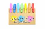 Class Of 2020 Year Graduation Congratulations Stock Photo