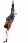 One Handed Hip Hop Dance Stock Photo