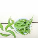 Hearthy Fresh Green Peas Stock Photo