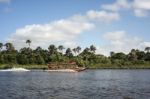 Tourists Have A Trip On The River Rio Preguica, Maranhao, Northe Stock Photo