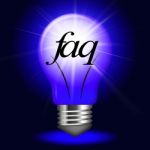 Faq Questions Represents Information Questioning And Assistance Stock Photo