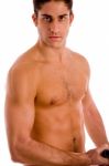 Portrait Of Strong Young Male Stock Photo