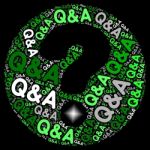 Q&a Question Mark Indicates Questions And Answers Responding Stock Photo