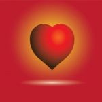 Red Heart Shape Stock Photo