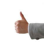 Business Man Show Thumb Up Stock Photo