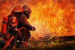 Firemans Training Stock Photo