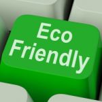Eco Friendly Key Shows Green And Environmentally Efficient Stock Photo