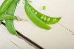 Hearthy Fresh Green Peas Stock Photo