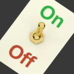 On Off Switch Stock Photo