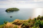High Angle View Island And Andaman Sea Stock Photo
