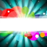 Sphere Copyspace Shows Spherical Backdrop And Radiance Stock Photo