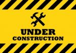 Under Construction Sign Stock Photo
