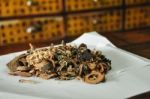 Chinese Herbs Stock Photo