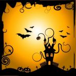 Haunted House Shows Trick Or Treat And Astronomy Stock Photo