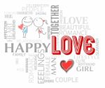 Love Words Represent Adoration Compassion And Dating Stock Photo