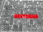 Mentoring And Teamwork Concept In Word Tag Cloud Stock Photo