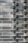 Extruded Brick Wall Stock Photo