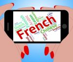 French Language Indicates Lingo Translate And Dialect Stock Photo