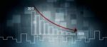 2d Rendering Stock Market Online Business Concept. Business Graph  Stock Photo