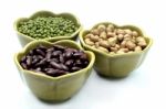 Red Bean Peanut Mung Beans Stock Photo
