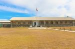 Cell Block On Robben Island Off The Coast Of Cape Town, Western Stock Photo