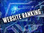 Website Ranking Shows Marketing Optimization And Online Stock Photo