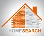 Home Search Shows Gathering Data And Analyse Stock Photo
