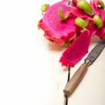 Fresh Dragon Fruit Stock Photo