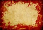 Old Paper Background With Red Blood  Stock Photo