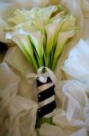 Lillies Bridal Bouquet Stock Photo