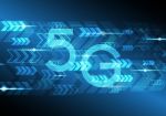 5g Technology Abstract Arrow Background Stock Photo