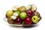 Fresh And Healthy Apple Variety Stock Photo