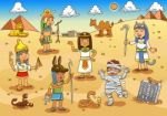 Illustration Of Egypt Child Cartoon Stock Photo