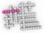 3d Image Thyroid Word Cloud Concept Stock Photo