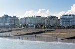 View Of Various Hotels And Apartments In Eastbourne Stock Photo