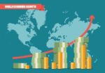 World Economic Growth Infographic Stock Photo