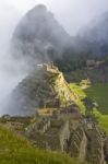 First Sun On Machu Picchu Stock Photo