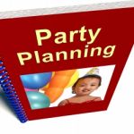 Party Planning Book Stock Photo