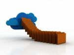 3d Rendering Cloud  Folder Network   Stock Photo