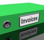File With Invoice Word Stock Photo